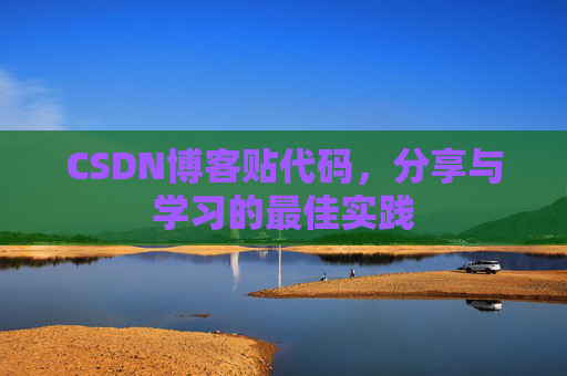 CSDN博客贴代码，分享与学习的最佳实践